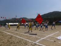 地区合同運動会（小学校応援合戦）