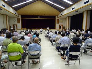 大川谷地区関係者説明会