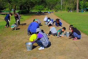 三面小学校グラウンド整備