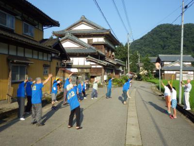 北大平集落の地域みんなでラジオ体操