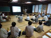 越沢集落　集落説明会の様子