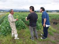 野菜農家訪問の様子