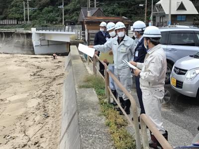 山北地域海岸視察