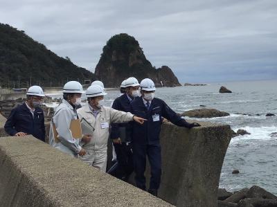 山北地域海岸視察