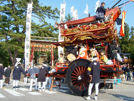 岸見寺町の屋台