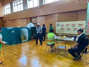 村上市防災士会による展示