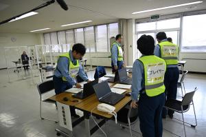 訓練の様子（情報共有）