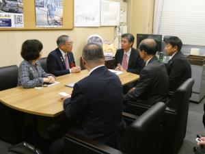 佐々木道路局次長との面会の様子
