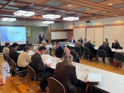 瀬波地区区長会新年会①