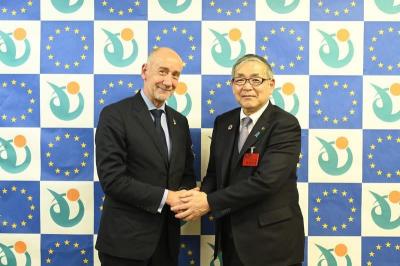 駐日欧州連合（EU）大使が来庁①