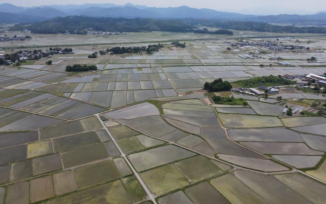 朝日地域のほ場整備を推進している地域