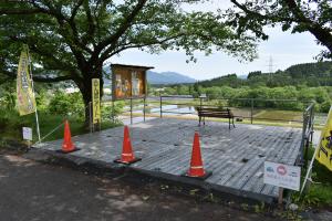 田んぼアート閲覧台