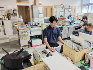 作業のようす