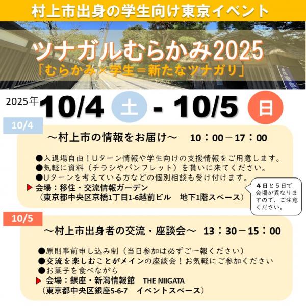 ツナガル村上2025チラシ画像