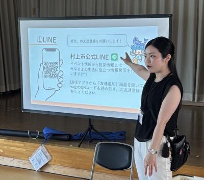 地域おこし協力隊員によるスマホ教室