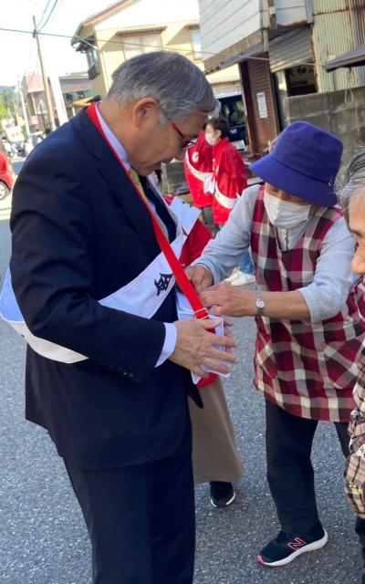 赤い羽根街頭募金活動①