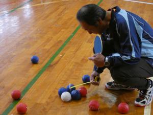 ボッチャ点数判定