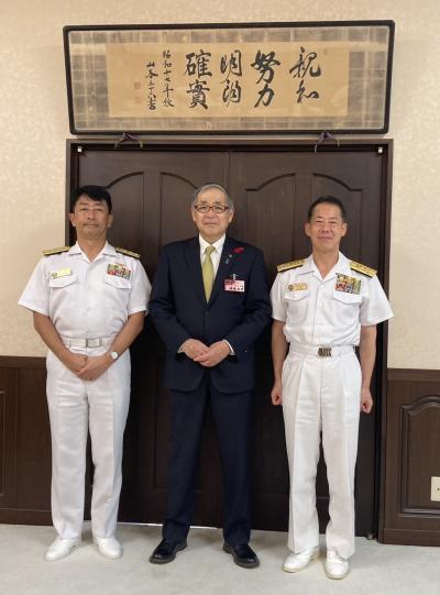 海上自衛隊舞鶴地方総監部を表敬訪問しました①