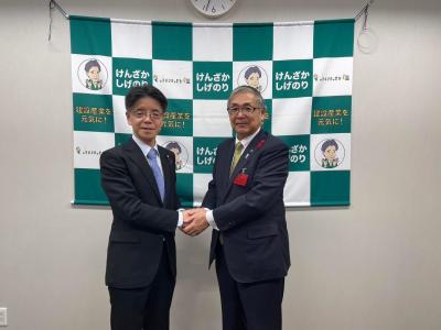 見坂茂範参議院議員を表敬訪問