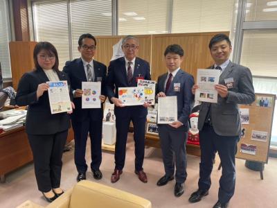 いわふね青年会議所の皆様より報告を受けました