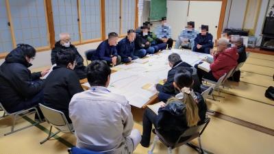 換地委員会（笹平・瑞雲・釜杭）の様子