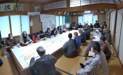 換地原案公表（瑞雲・釜杭）の様子