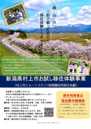 お試し体験チラシ