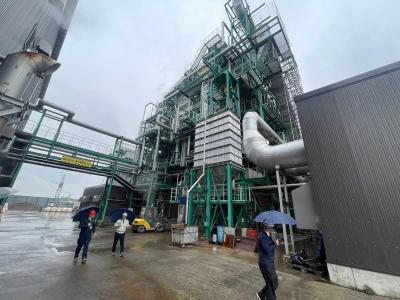 木質バイオマス発電所視察①