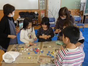 団子こねこね中2