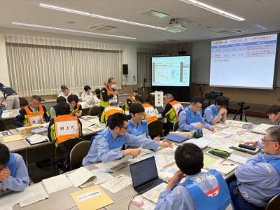 大規模土砂災害に備え合同防災訓練③