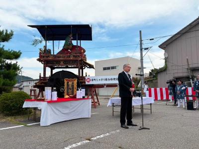 肴町しゃぎり屋台が復元新調されました①