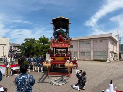 肴町しゃぎり屋台が復元新調されました②
