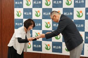 交付式の様子①