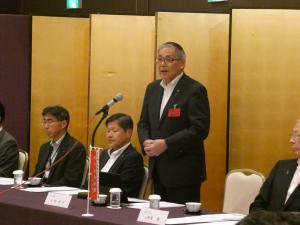 会長挨拶の様子