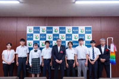 市内代表中学生広島へ