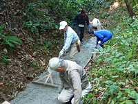 避難路整備作業（野潟集落）